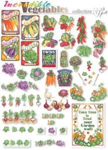 Brother SA3723 Incredible Vegetable Cross Stitch Designs CD